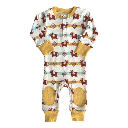 Organic Cotton Crawler - Aztec Pony