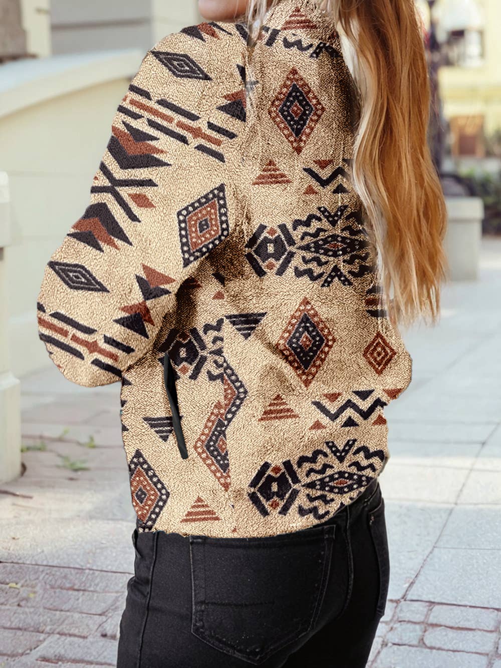 Western Half Zip Plush Sweatshirt | S-4X