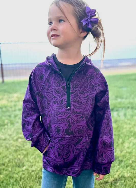 Purple 3/4 Zip Pullover