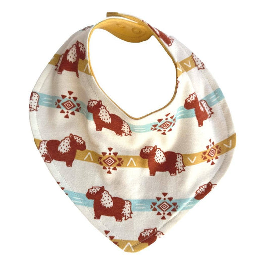 Organic Cotton Bib - Aztec Pony