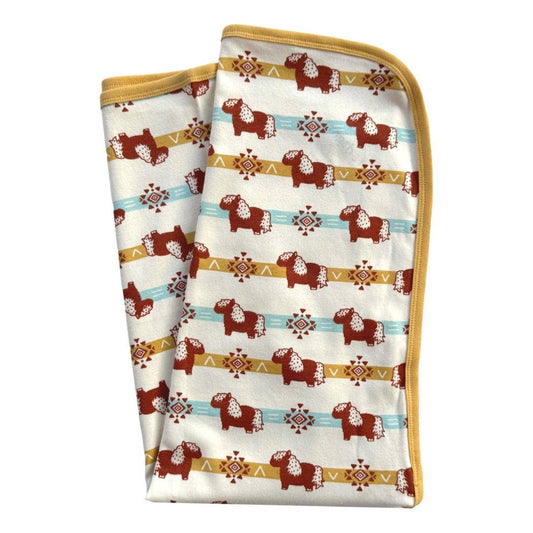 Organic Cotton Blanket - Aztec Pony