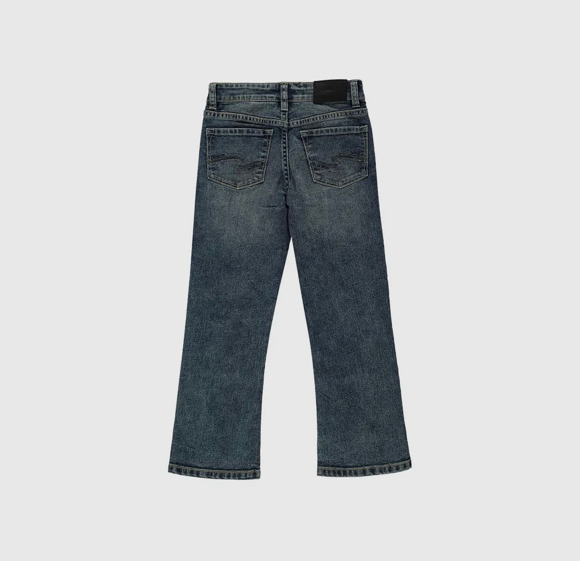 Boys Bootcut Silver Jeans