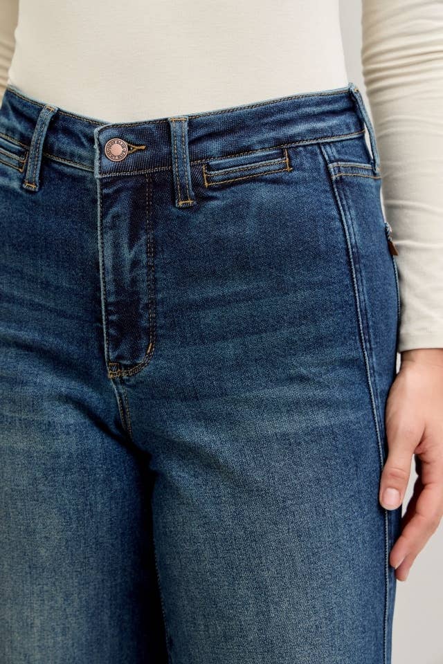 Judy Blue HW Retro Wide TC Front Welt Pockets