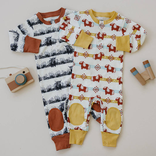 Organic Cotton Crawler - Aztec Pony