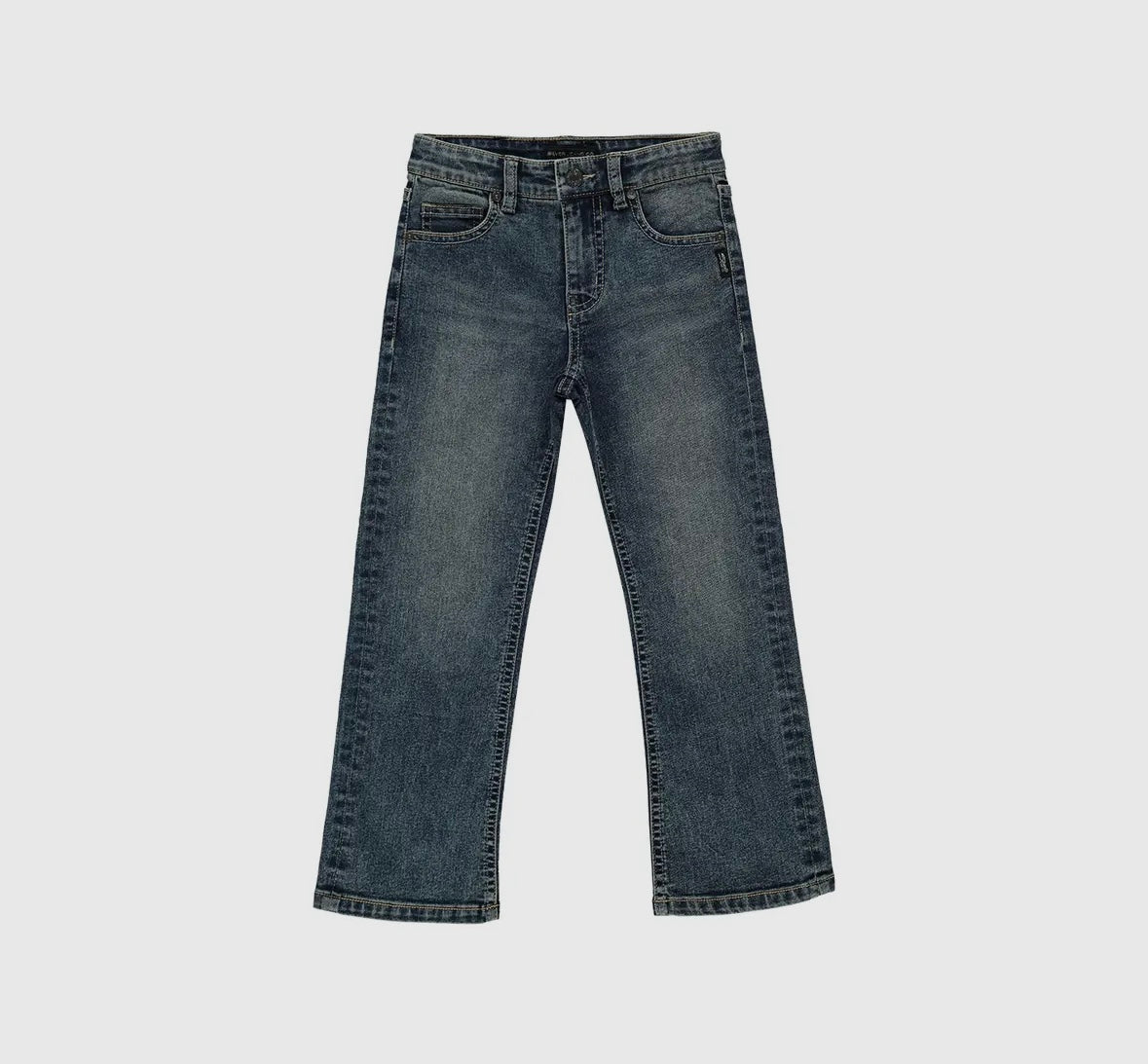 Boys Bootcut Silver Jeans