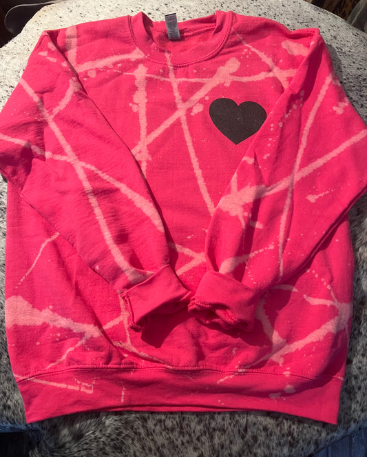 Pink Heart Sweatshirt