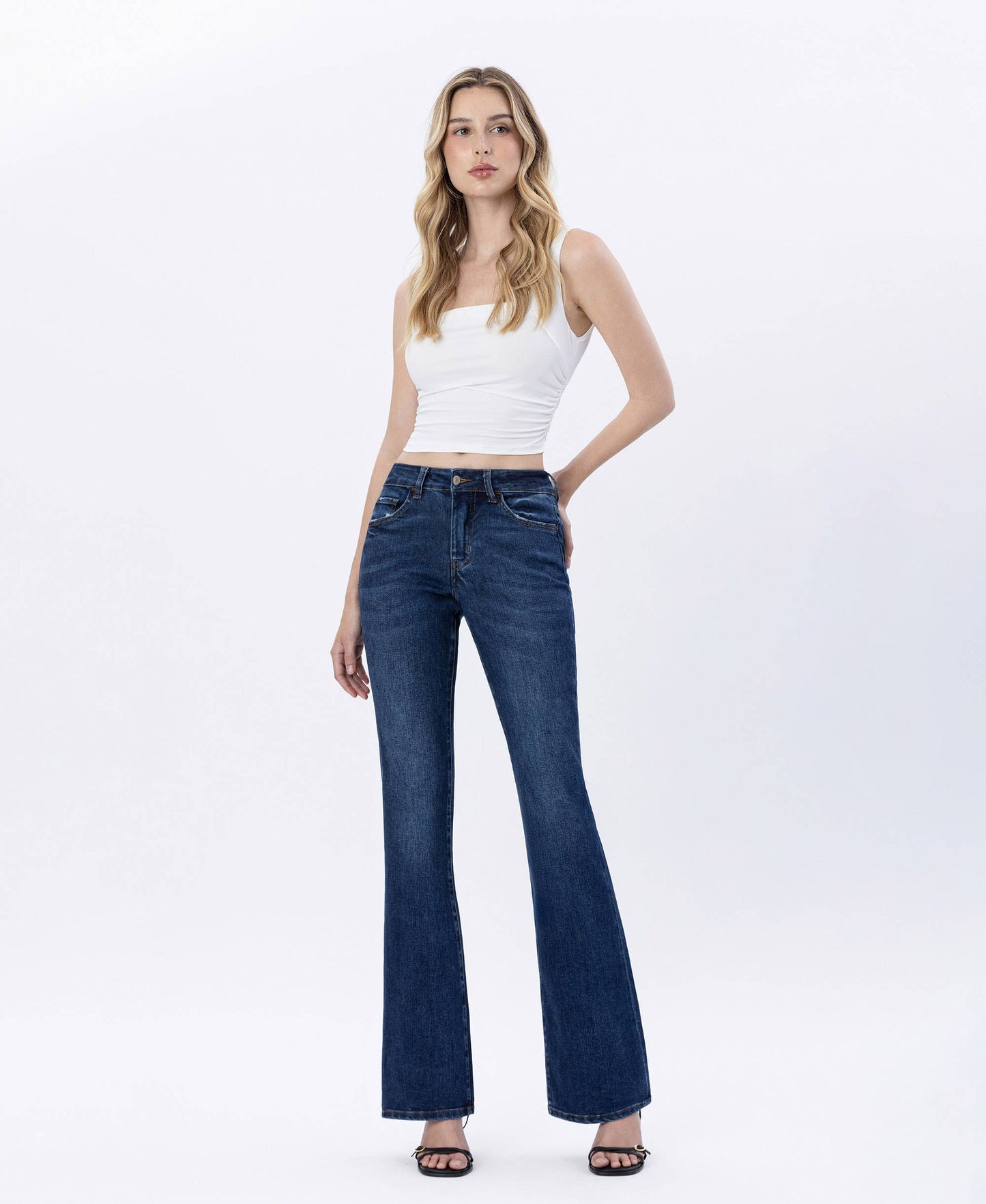 Lovervet MID RISE RELAXED BOOTCUT JEANS LV1367