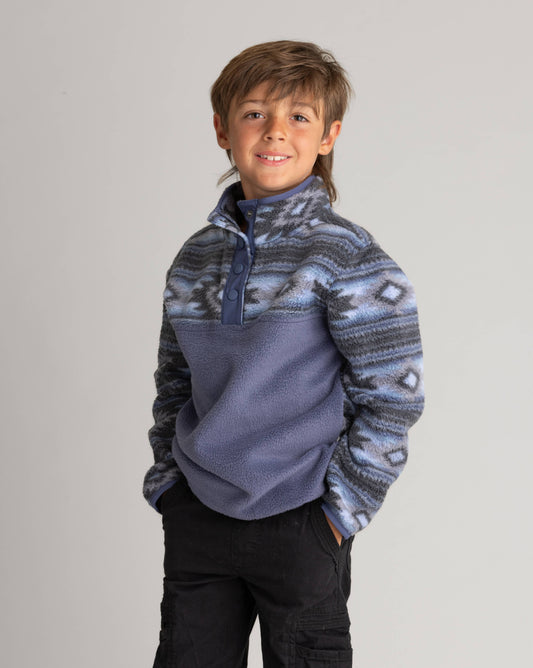 Boys Subzero Heavy Fleece Snap Tee