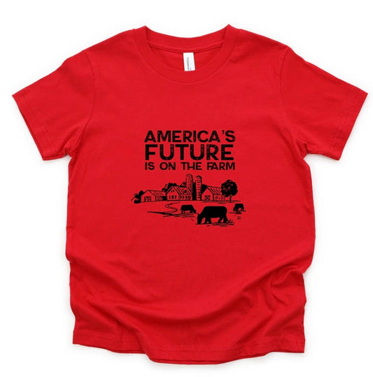 Kid's America's Future is on the Farm Tee