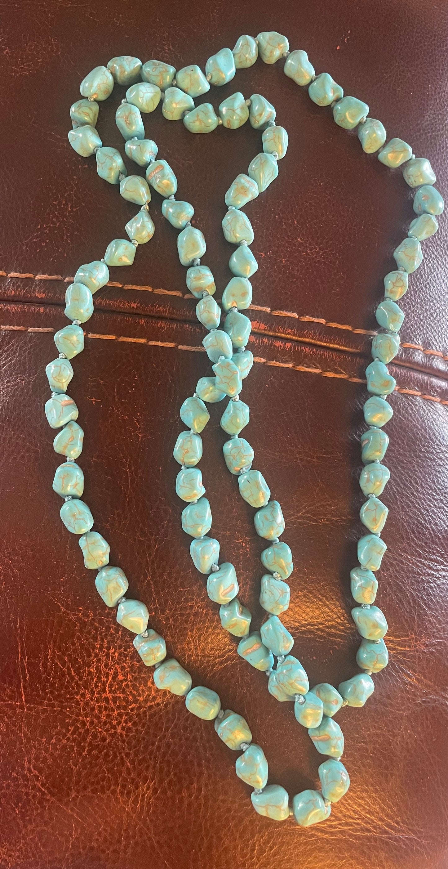 Large Turquoise Stone Necklace