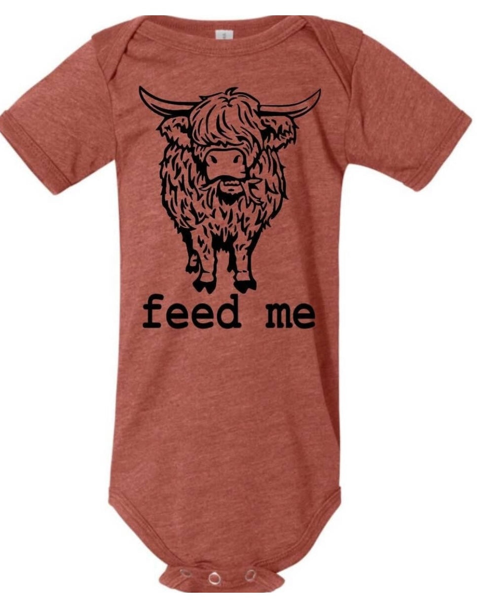 Shaggy Cow Feed Me onesie