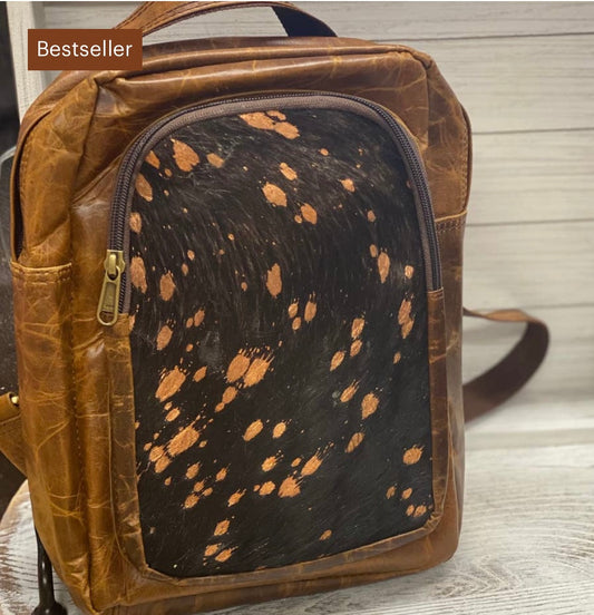 Brandy Mini Cowhide Backpack