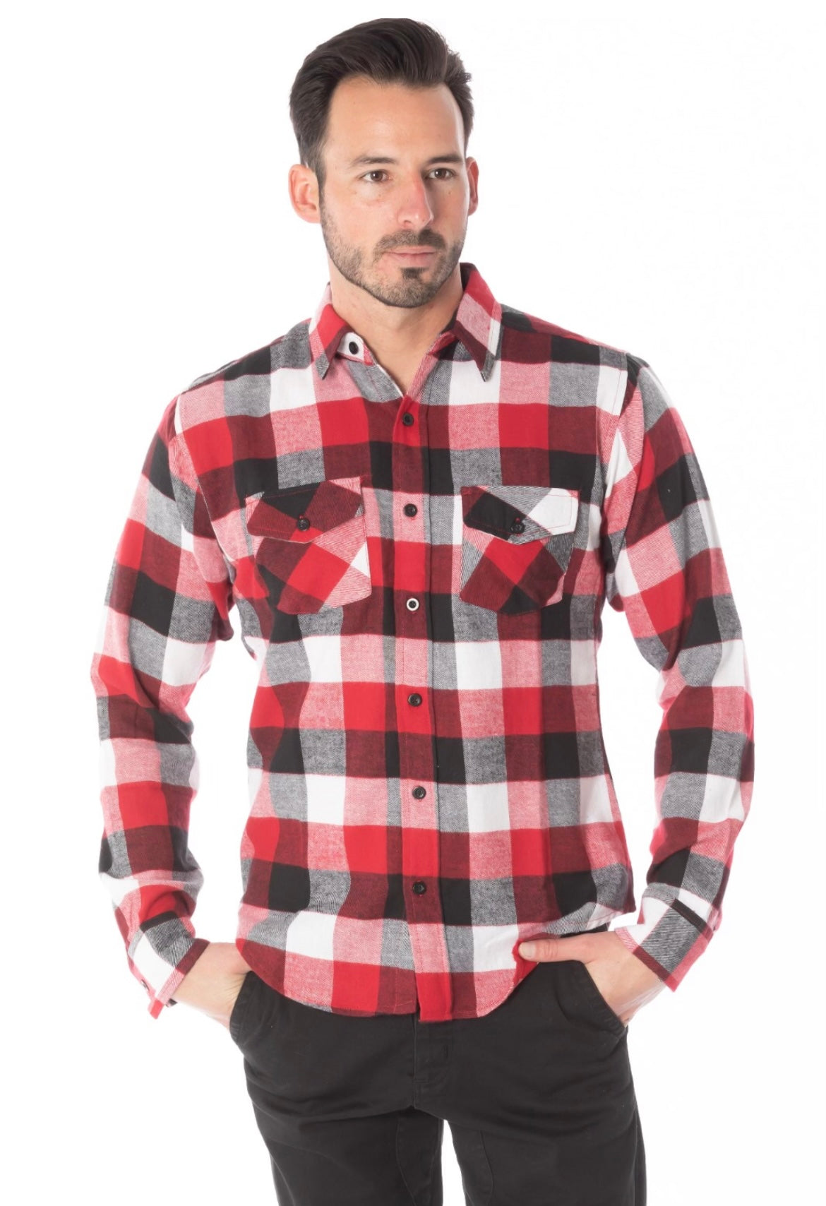 Red, Black and White Flannel