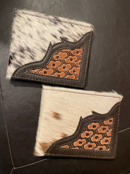 Tooled Cowhide Men's Wallet