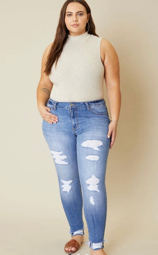 Kancan High Rise Plus Size Super Skinny Jeans