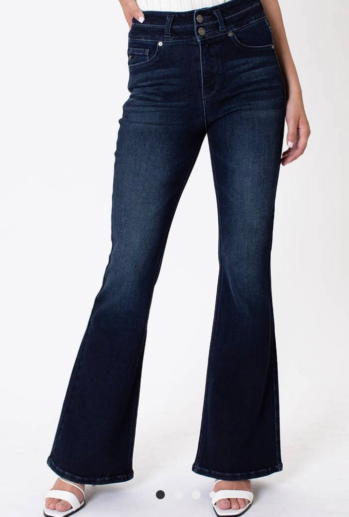 Kancan High Rise Flare Jean